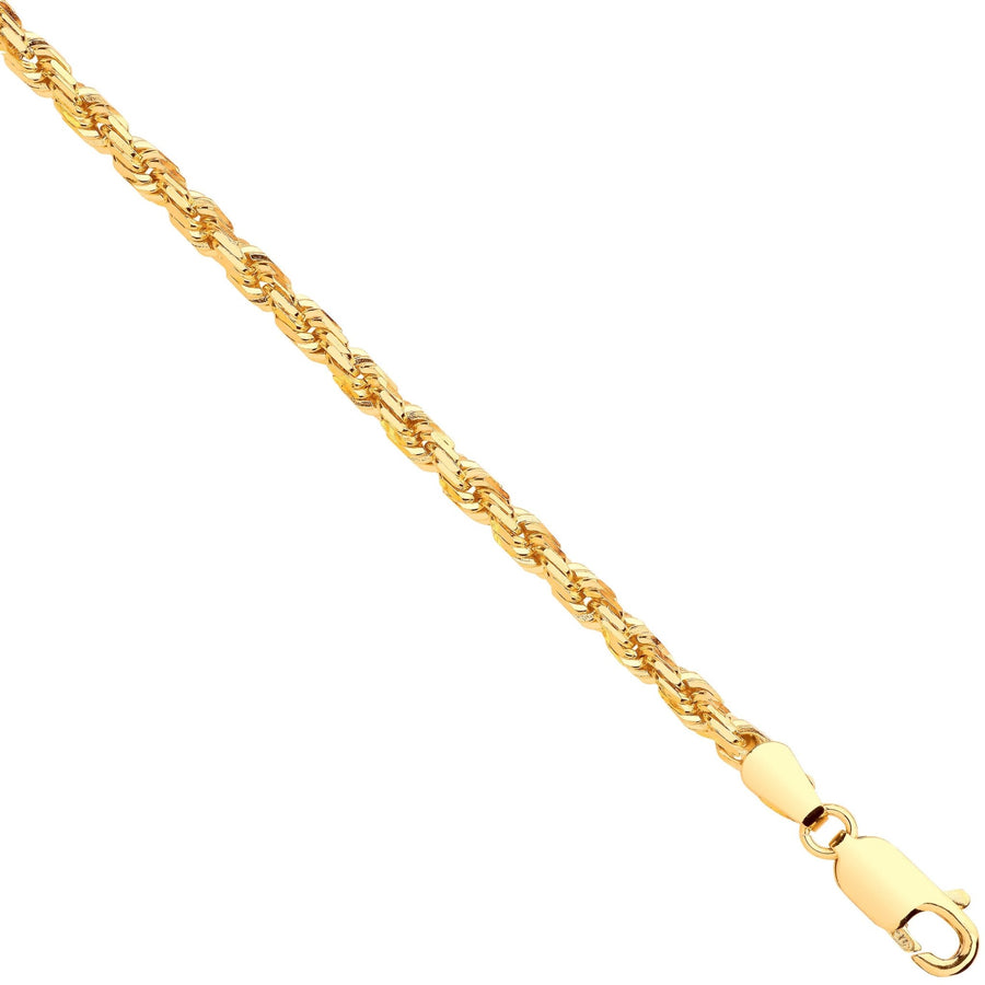 9ct Yellow Gold Solid 3.0mm 18 Inch Rope Necklace 13.5g - My Jewel World