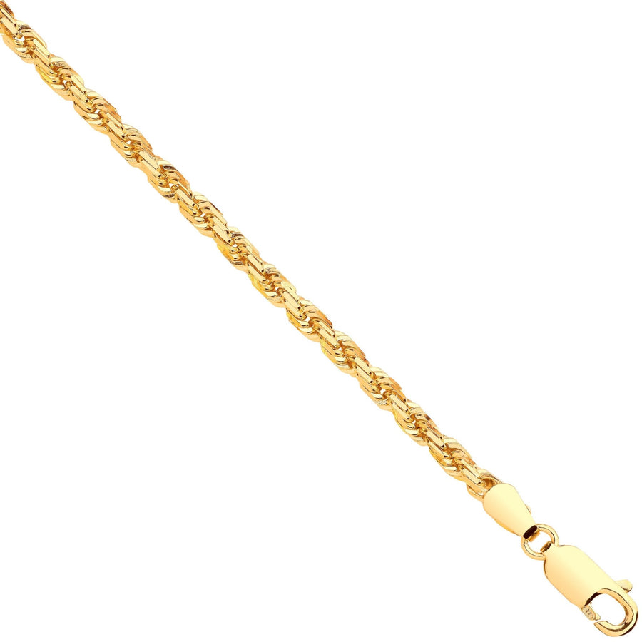 9ct Yellow Gold Solid 3.0mm 20 Inch Rope Necklace 15.0g - My Jewel World