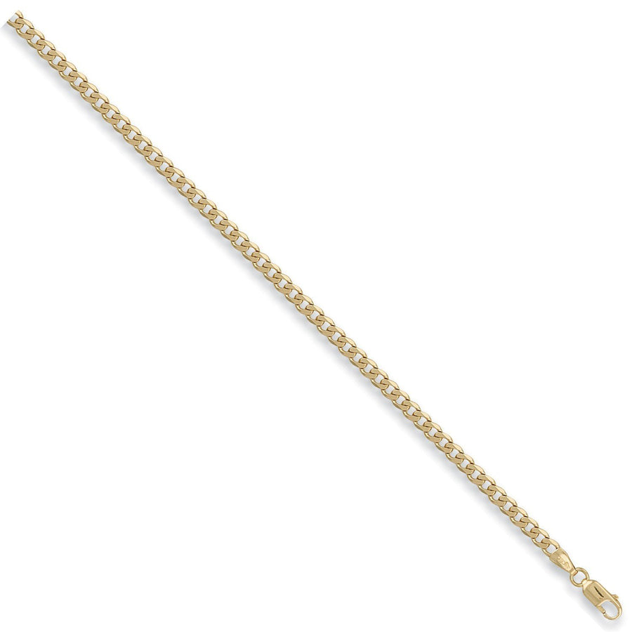 9ct Yellow Gold Solid 4mm 16 Inch Curb Necklace 9.0g - My Jewel World