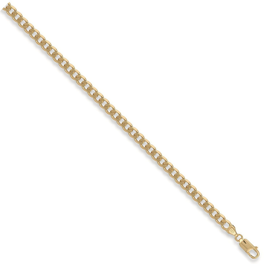 9ct Yellow Gold Solid 5.5mm 16 Inch Curb Necklace 17.1g - My Jewel World