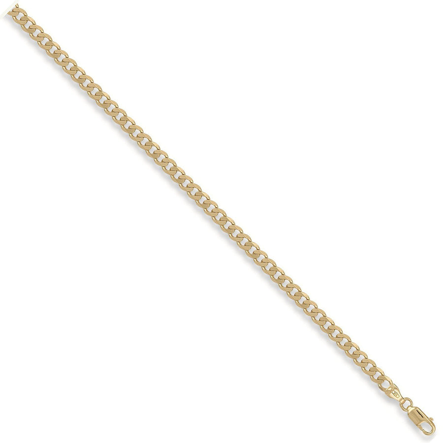 9ct Yellow Gold Solid 5mm 16 Inch Curb Necklace 12.7g - My Jewel World