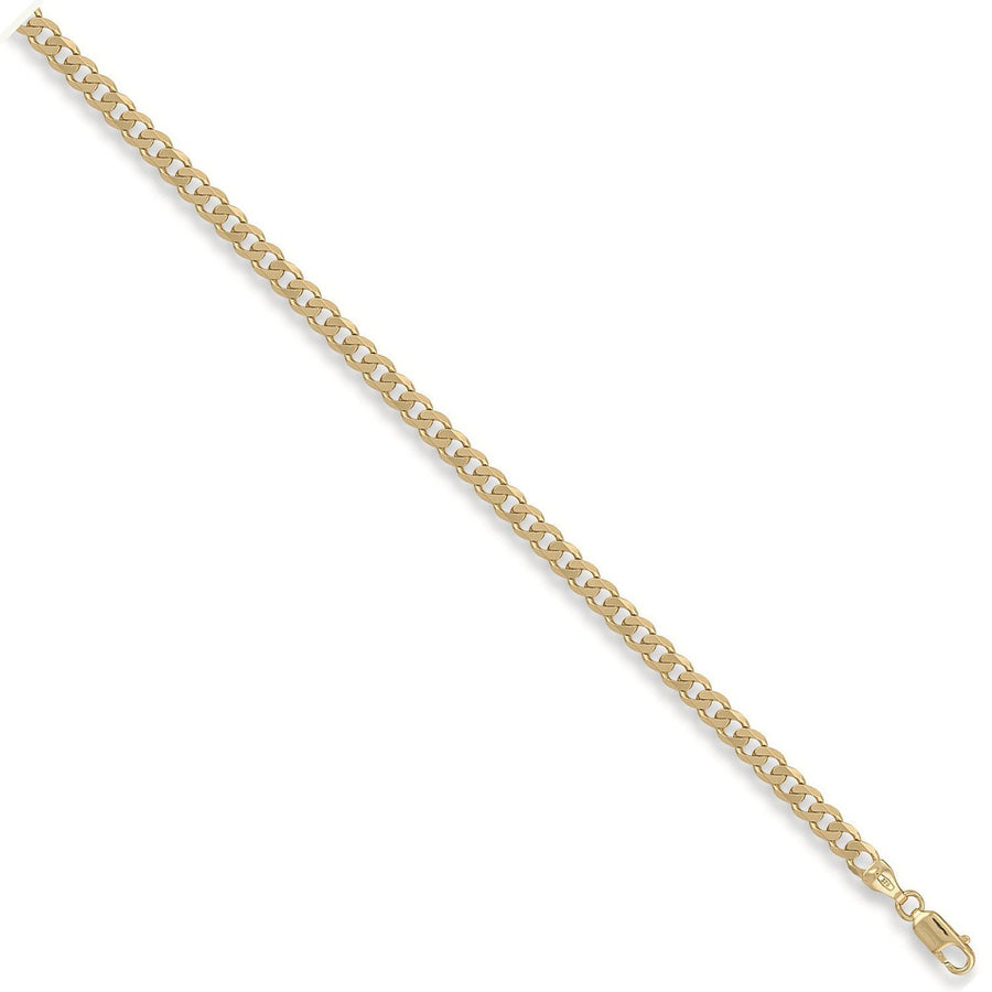 9ct Yellow Gold Solid 5mm 22 Inch Curb Necklace 17.3g - My Jewel World