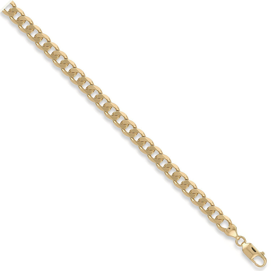 9ct Yellow Gold Solid 8mm 24 Inch Curb Necklace 51.0g - My Jewel World