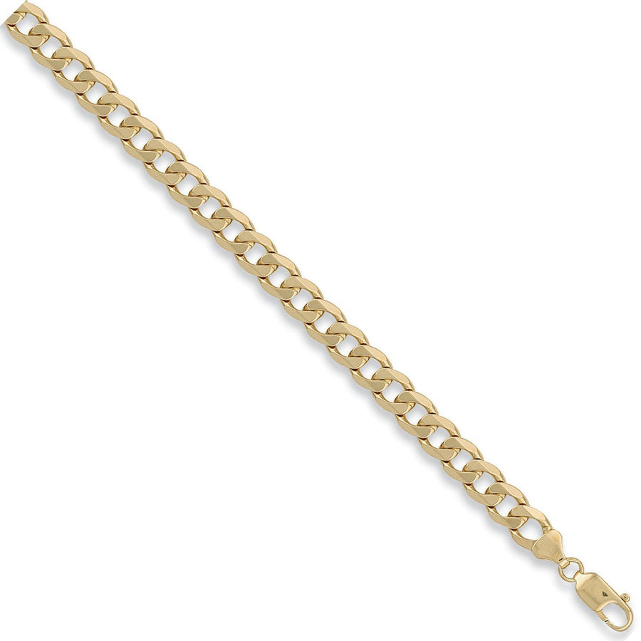 9ct Yellow Gold Solid 9mm 24 Inch Curb Necklace 62.4g - My Jewel World