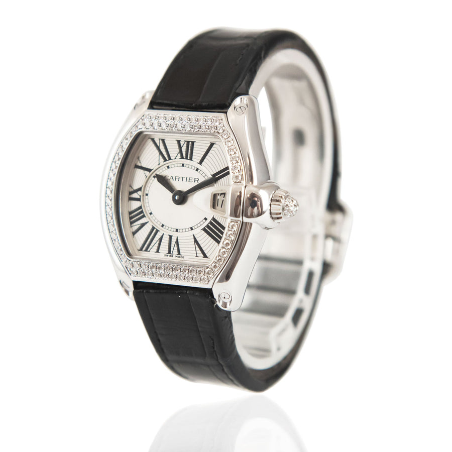 Cartier Roadster Silver Dial 18K White Gold Ref: 2723 - My Jewel World