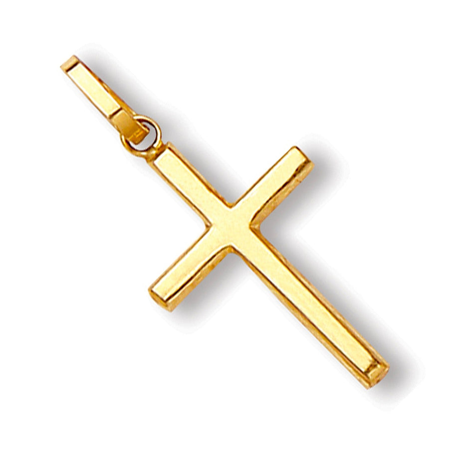 Cross Pendant Necklace in 9ct Yellow Gold - My Jewel World
