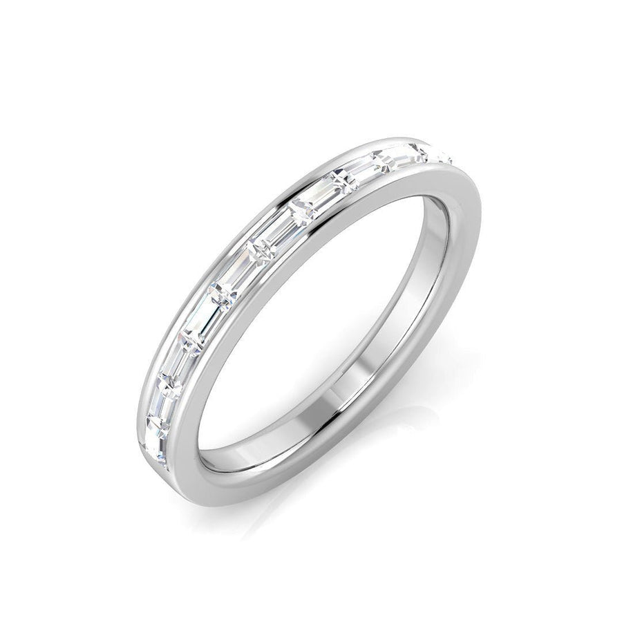 Diamond 12 Stone Eternity Ring 0.40ct F-VS Quality in 18k White Gold - My Jewel World