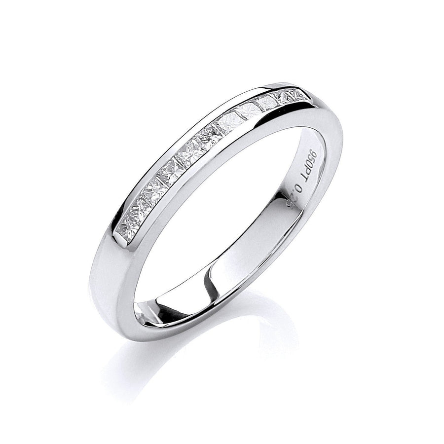 Diamond 13 Stone Eternity Ring 0.25ct H-VS Quality in Platinum - My Jewel World