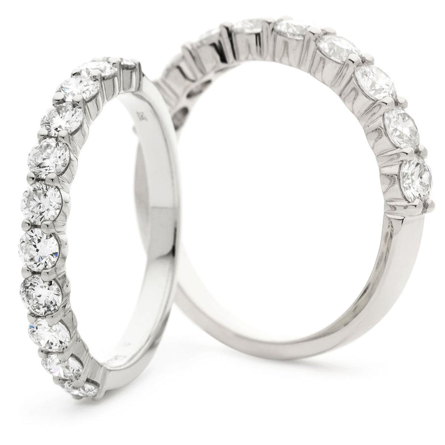 Diamond 13 Stone Eternity Ring 0.50ct G-SI Quality in Platinum - My Jewel World