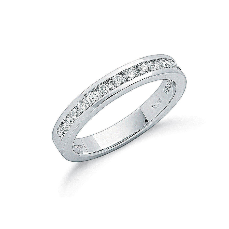 Diamond 14 Stone Eternity Ring 0.50ct H-VS Quality in Platinum - My Jewel World