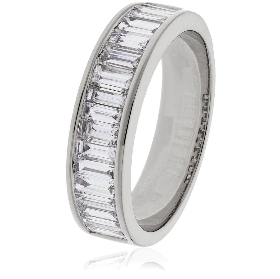 Diamond 19 Stone Eternity Ring 1.00ct F-VS Quality in 18k White Gold - My Jewel World