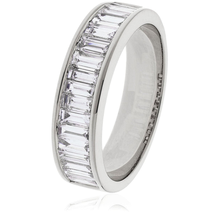 Diamond 20 Stone Eternity Ring 2.00ct F-VS Quality in 18k White Gold - My Jewel World