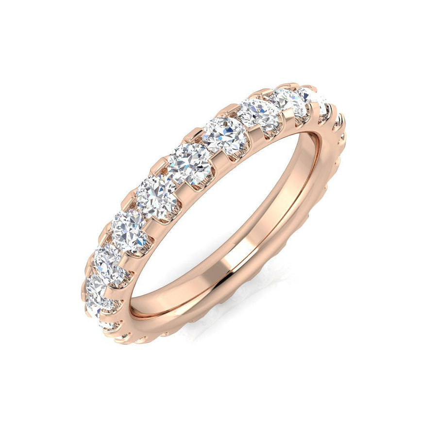 Diamond 23 Stone Full Eternity Ring 1.50ct F-VS Quality 18k Rose Gold - My Jewel World