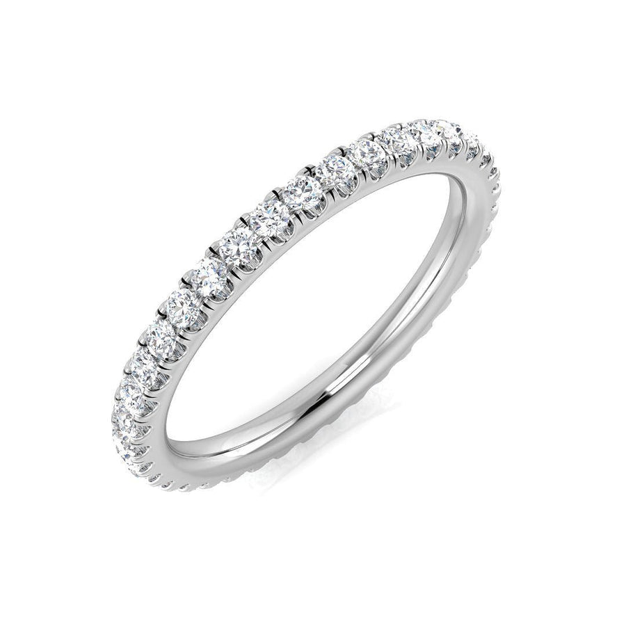 Diamond 35 Stone Full Eternity Ring 0.50ct F-VS Quality Platinum - My Jewel World