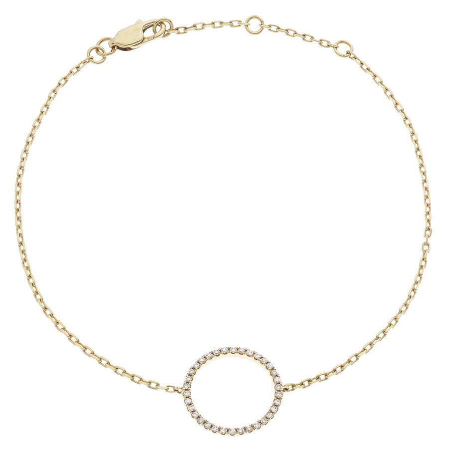 Diamond Circle of Life Bracelet 0.15ct F VS Quality in 18k Yellow Gold - My Jewel World