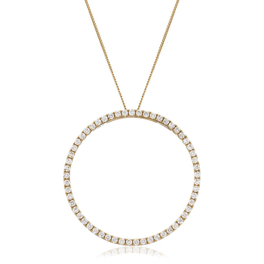 Diamond Circle of Life Necklace 0.25ct F VS Quality in 18k Rose Gold - My Jewel World