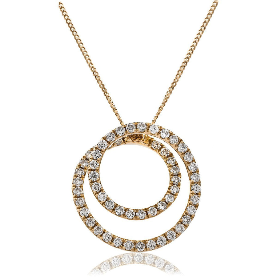 Diamond Circle of Life Necklace 0.50ct F VS Quality in 18k Rose Gold - My Jewel World