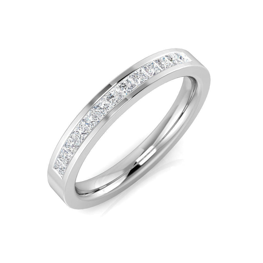 Diamond Eternity 11 Stone Ring 0.25ct F-VS Quality in 18k White Gold - My Jewel World