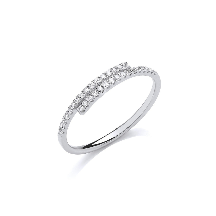 Diamond Eternity Ring 0.16ct H-SI Quality in 9K White Gold - My Jewel World
