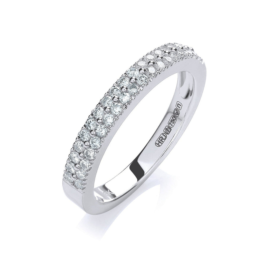 Diamond Eternity Ring 0.35ct H-SI Quality in 18K White Gold - My Jewel World