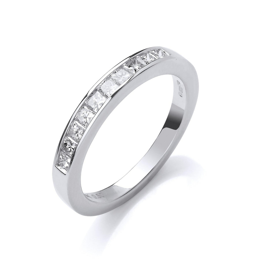 Diamond Eternity Ring 0.50ct H-VS Quality in 18K White Gold - My Jewel World