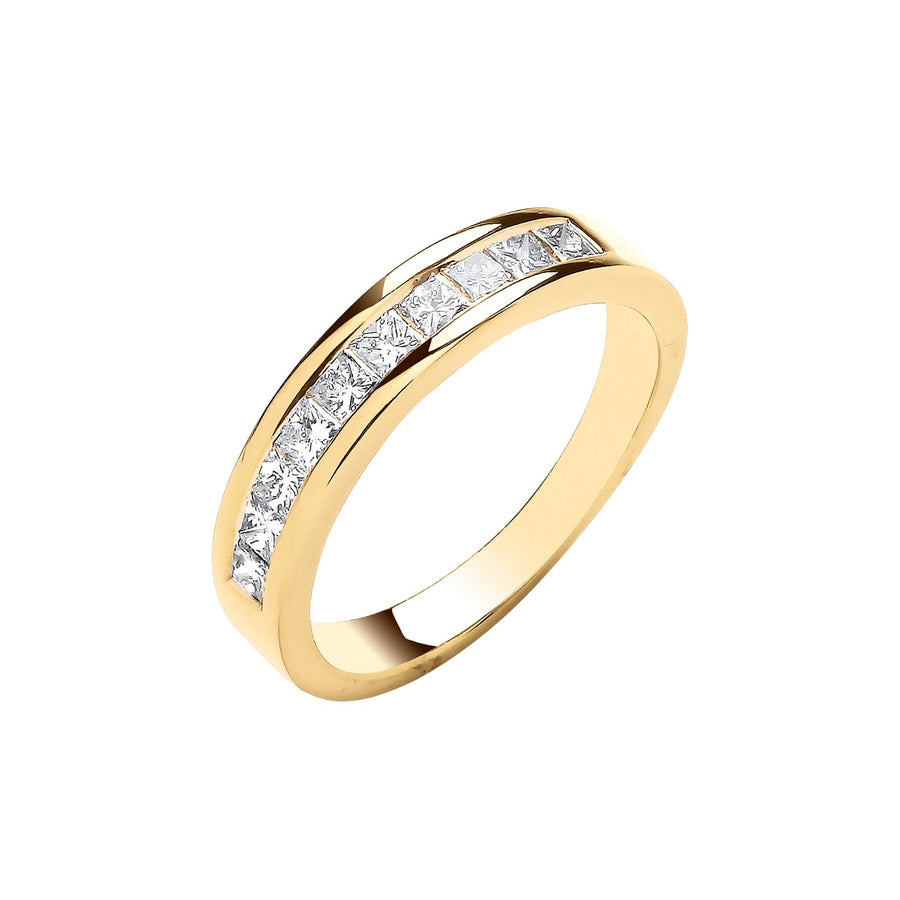 Diamond Eternity Ring 0.50ct H-VS Quality in 18K Yellow Gold - My Jewel World