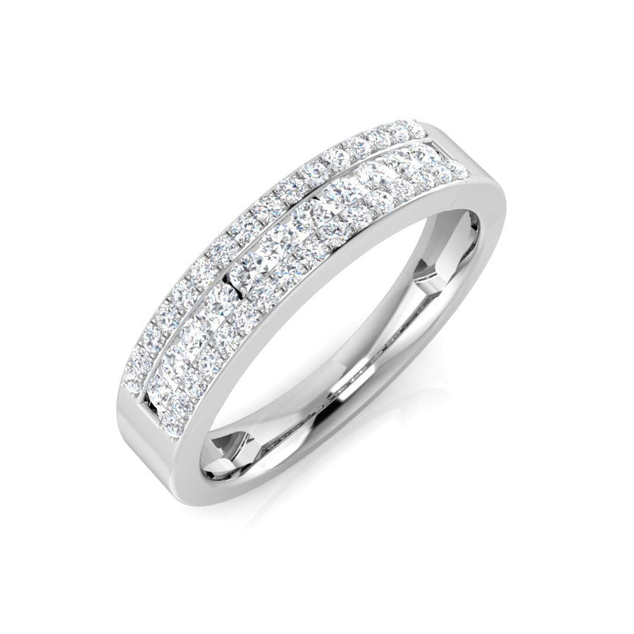 Diamond Fancy Eternity Ring 4.1mm 0.37ct F-VS Quality 18k White Gold - My Jewel World