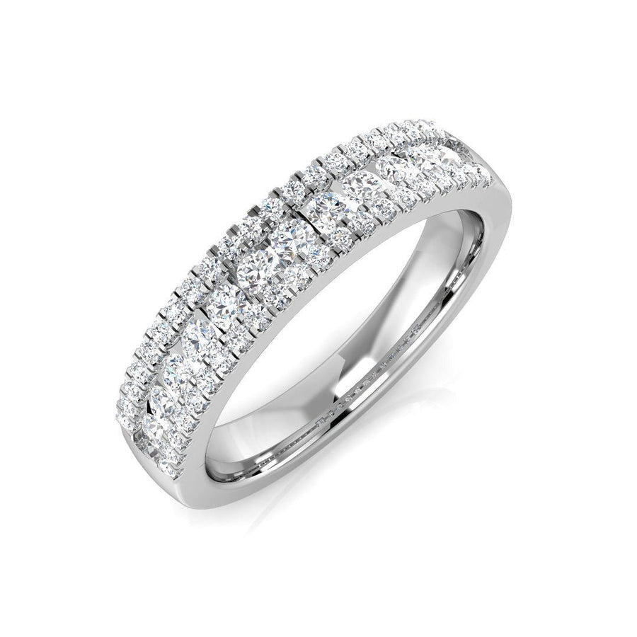 Diamond Fancy Eternity Ring 4.1mm 0.55ct F-VS Quality in Platinum - My Jewel World