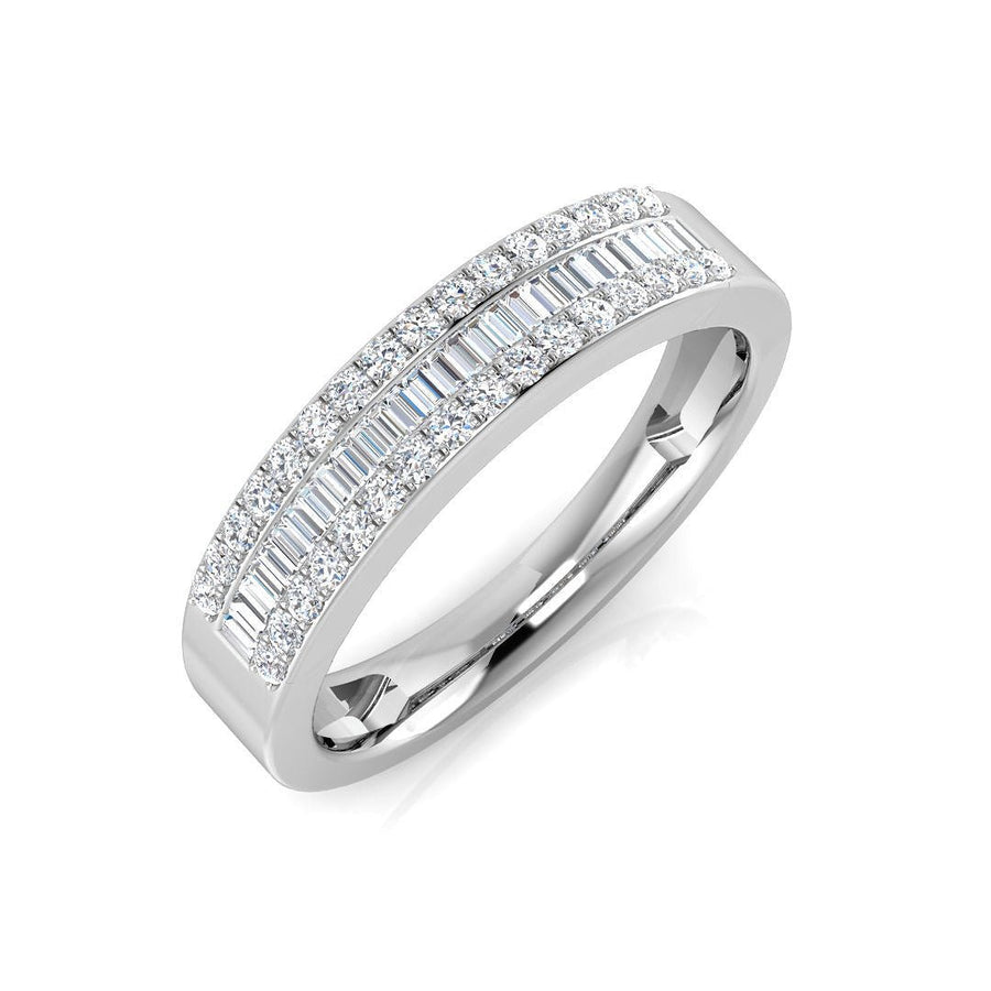 Diamond Fancy Eternity Ring 4.2mm 0.33ct F-VS Quality 18k White Gold - My Jewel World
