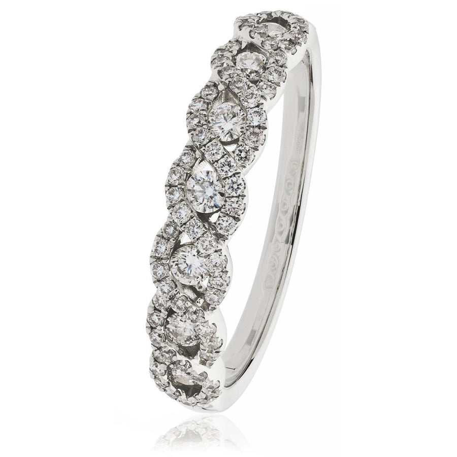 Diamond Fancy Eternity Ring 5.7mm 1.00ct F-VS Quality in Platinum - My Jewel World