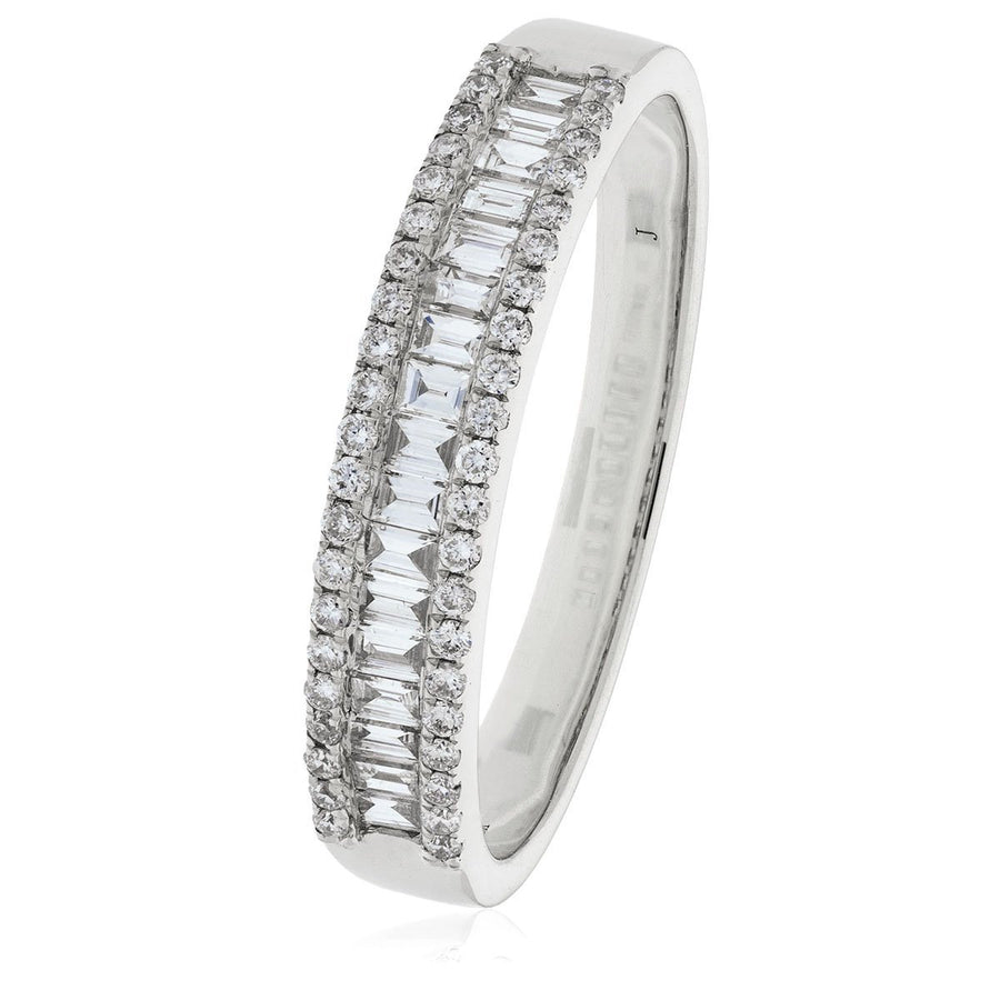 Diamond Fancy Eternity Ring 5.7mm 1.50ct F-VS Quality in Platinum - My Jewel World