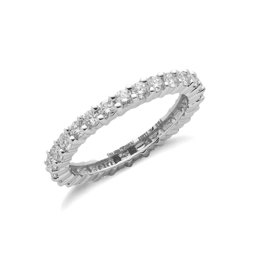 Diamond Full Eternity Ring 1.00ct G-VS Quality in 18K White Gold - My Jewel World