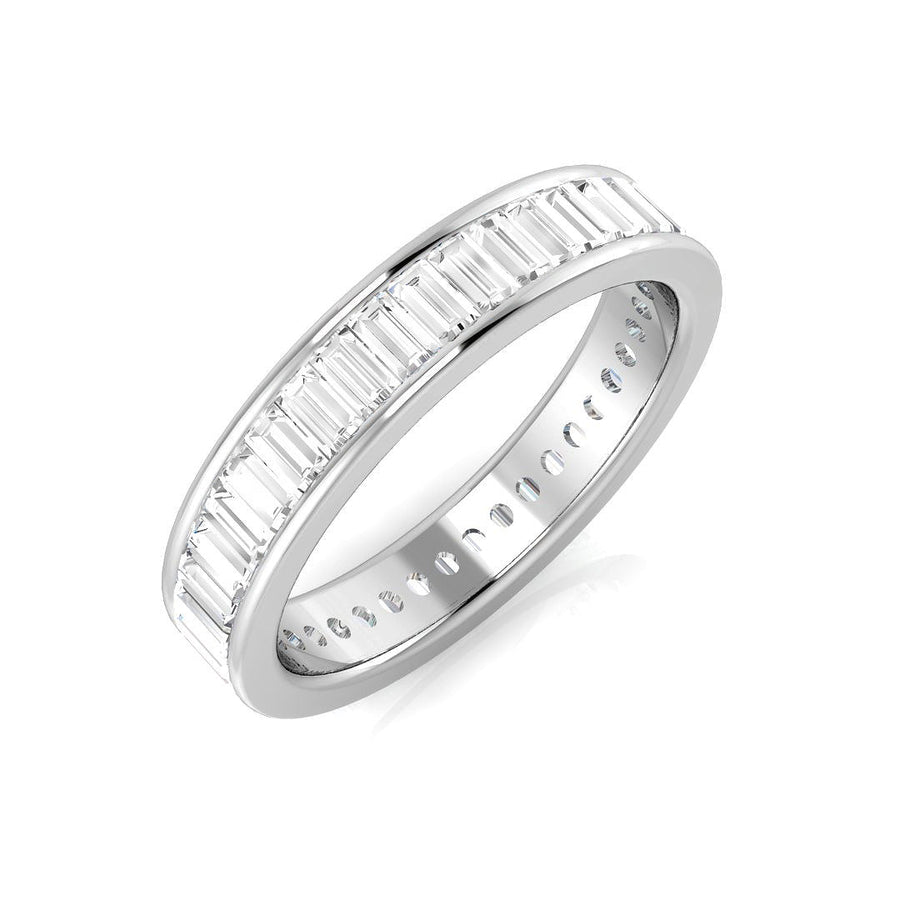 Diamond Full Eternity Ring 3.4mm 1.15ct F-VS Quality in Platinum - My Jewel World