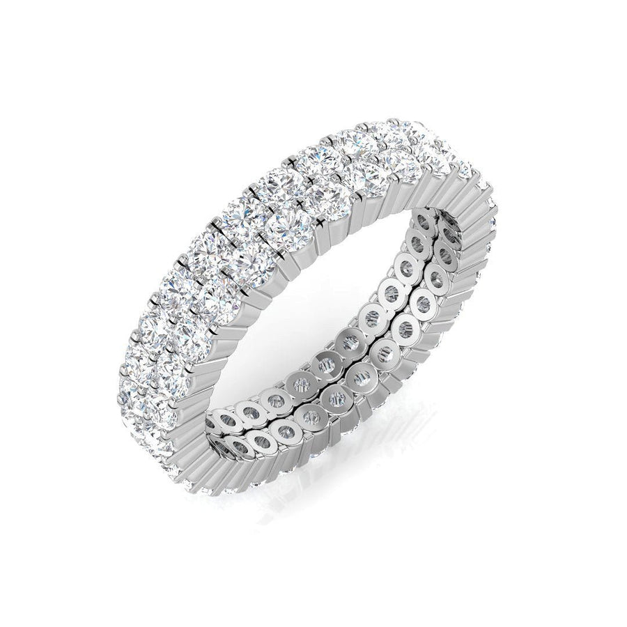 Diamond Full Eternity Ring 4.0mm 2.00ct F-VS Quality in 18k White Gold - My Jewel World