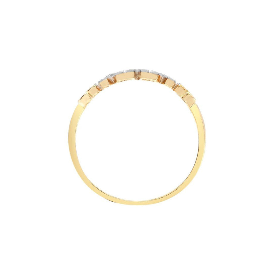Diamond Love Heart Mum Ring 0.02ct Premium Quality in 9k Yellow Gold - My Jewel World