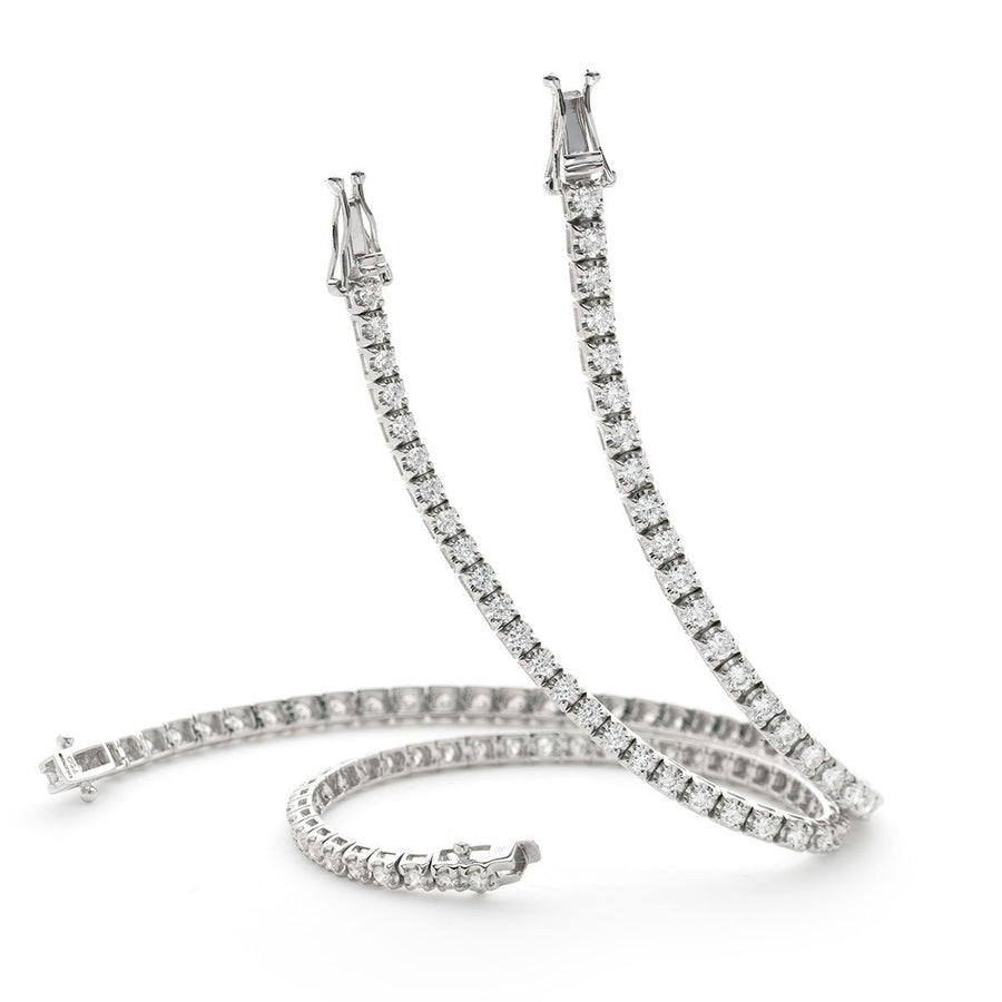 Diamond Tennis Bracelet 1.25ct G SI Quality in 9k White Gold - My Jewel World