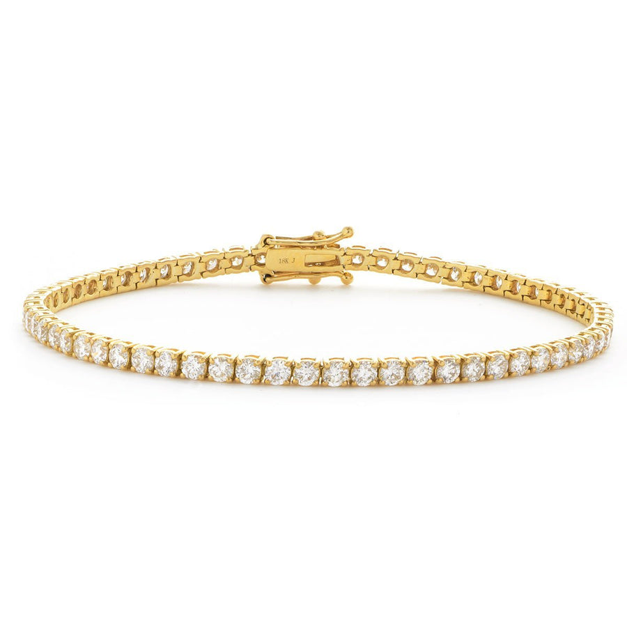 Diamond Tennis Bracelet 2.00ct F VS Quality in 18k Yellow Gold - My Jewel World