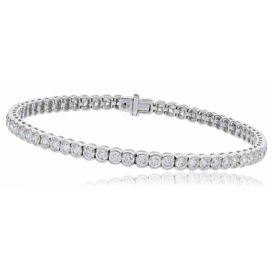 Diamond Tennis Bracelet 2.15ct F VS Quality in 18k White Gold - My Jewel World