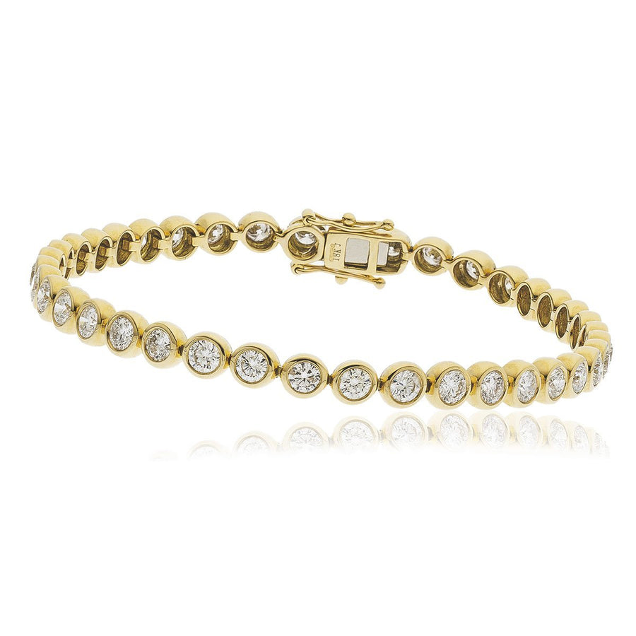 Diamond Tennis Bracelet 3.00ct F VS Quality in 18k Yellow Gold - My Jewel World