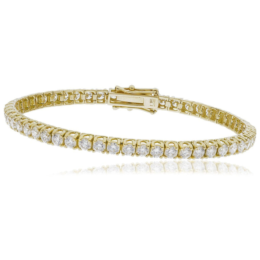 Diamond Tennis Bracelet 5.00ct G SI Quality in 9k Yellow Gold - My Jewel World