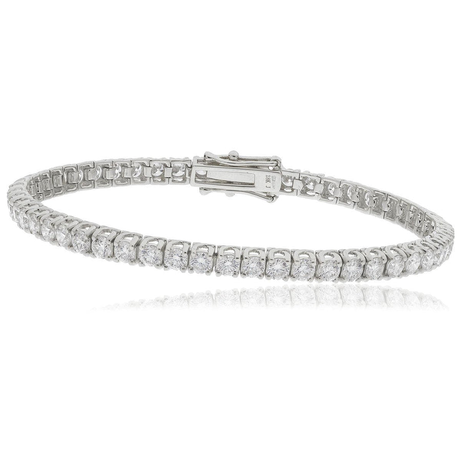 Diamond Tennis Bracelet 6.60ct G SI Quality in 18k White Gold - My Jewel World