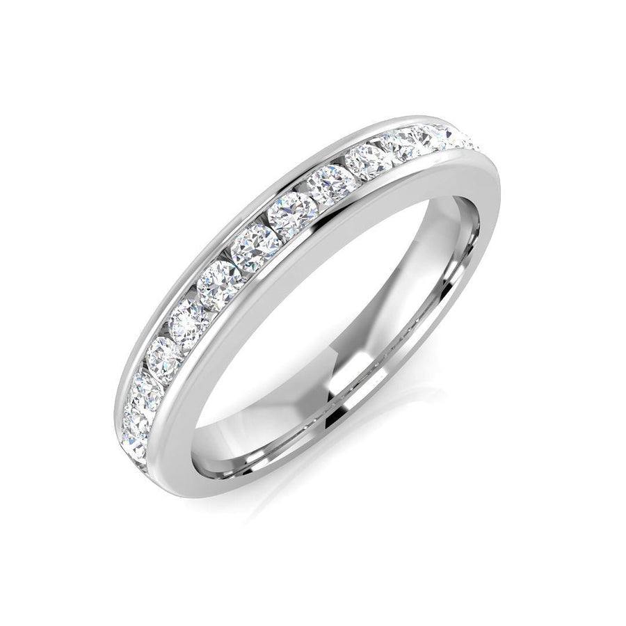 Eternity Diamond 14 Stone Ring 0.33ct F-VS Quality in Platinum - My Jewel World