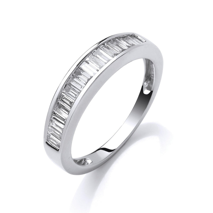 Eternity Diamond Ring 0.50ct H-VS Quality in 18K White Gold - My Jewel World