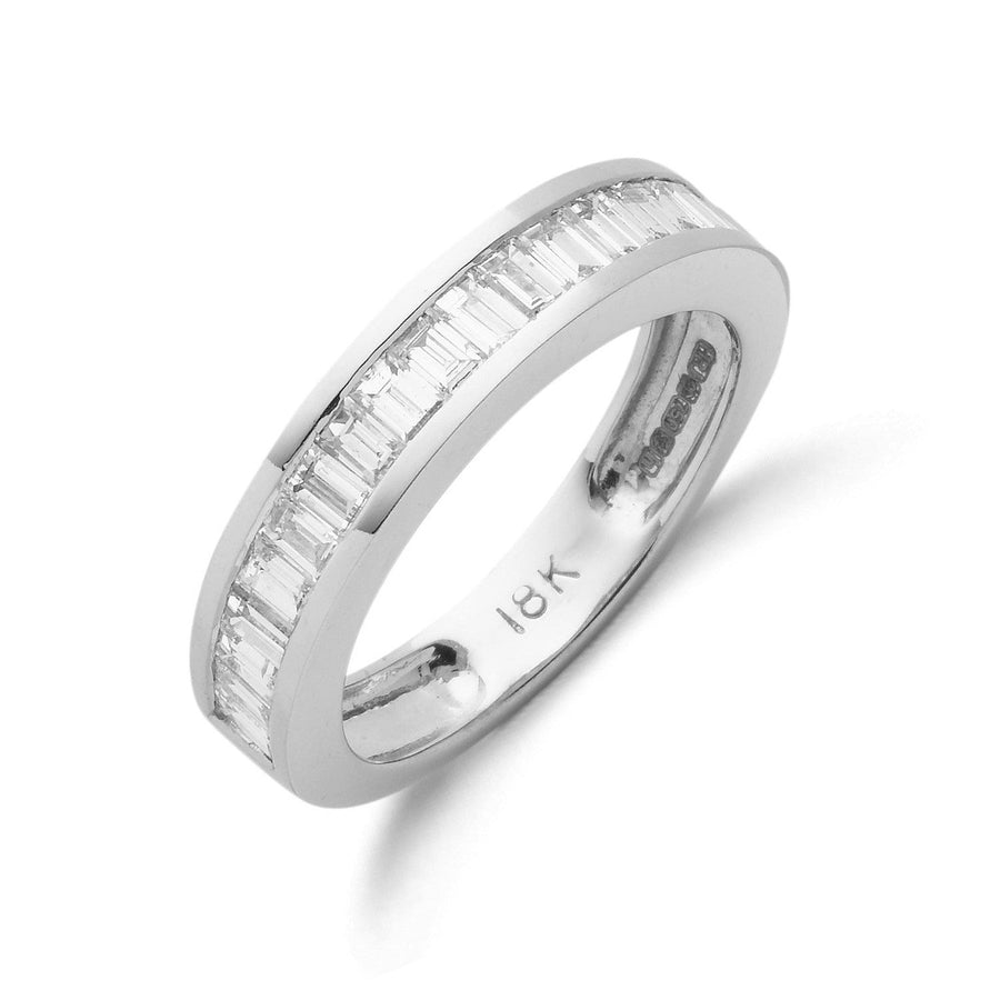Eternity Diamond Ring 1.00ct H-VS Quality in 18K White Gold - My Jewel World