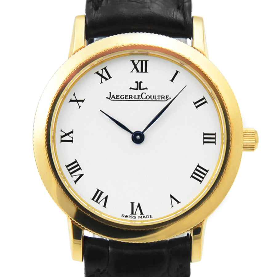 Jaeger-LeCoultre Gentilhomme White Dial Leather Ref: 153.1.86 - My Jewel World
