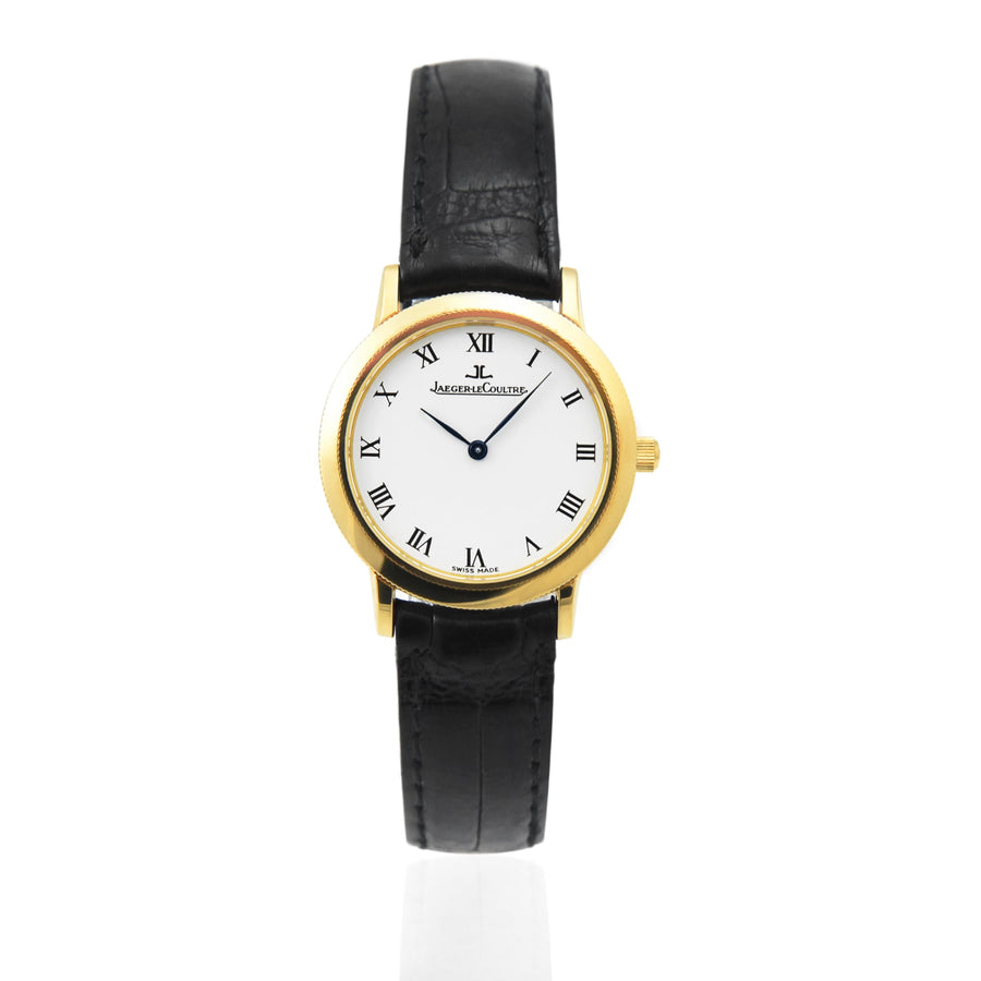 Jaeger-LeCoultre Gentilhomme White Dial Leather Ref: 153.1.86 - My Jewel World