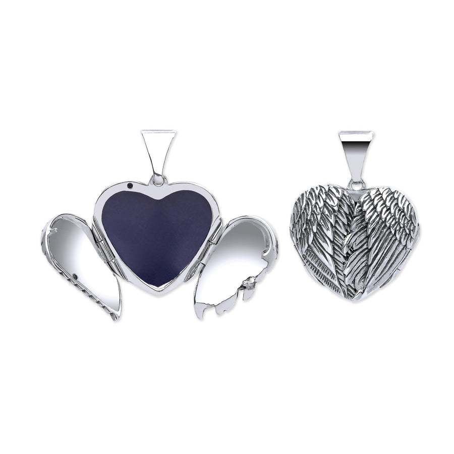 Love Heart Shaped 925 Sterling Silver Locket Pendant Necklace - My Jewel World