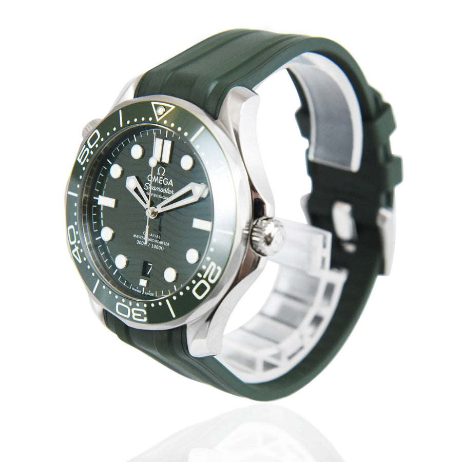 Omega Seamaster Diver Co-Axial Chronometer Green Dial Stainless Steel Ref: 210.32.42.20.10.001 - My Jewel World