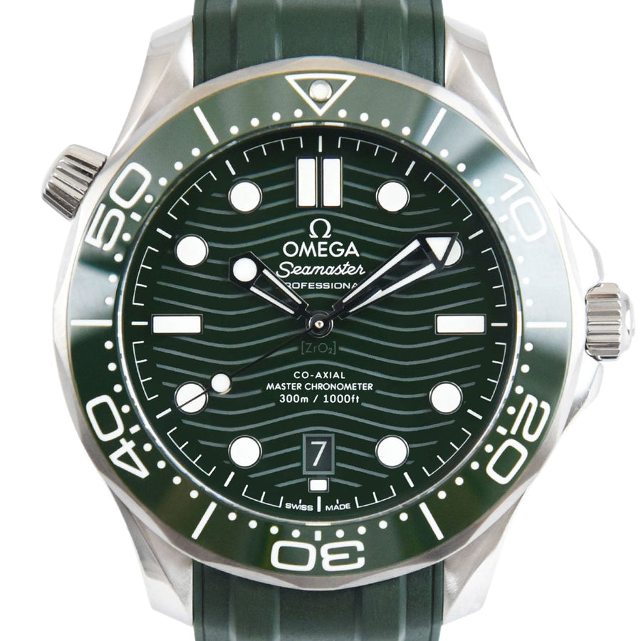 Omega Seamaster Diver Co-Axial Chronometer Green Dial Stainless Steel Ref: 210.32.42.20.10.001 - My Jewel World