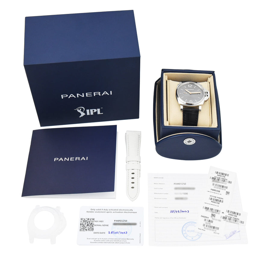Panerai Luminor Due Black Dial Leather Ref: PAM01250 - My Jewel World